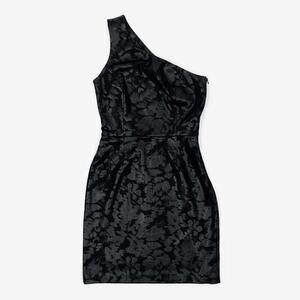 ERIN by Erin Fetherston Denise Glazed Ponti Dress Size 2‎ Black Glam Cocktail